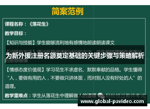 为新外援注册名额奠定基础的关键步骤与策略解析