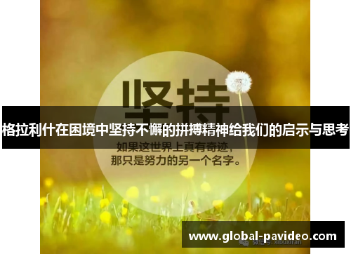 格拉利什在困境中坚持不懈的拼搏精神给我们的启示与思考