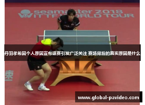 丹羽孝希因个人原因宣布退赛引发广泛关注 赛场背后的真实原因是什么