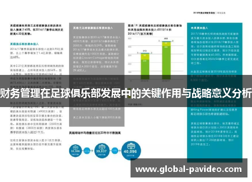 财务管理在足球俱乐部发展中的关键作用与战略意义分析